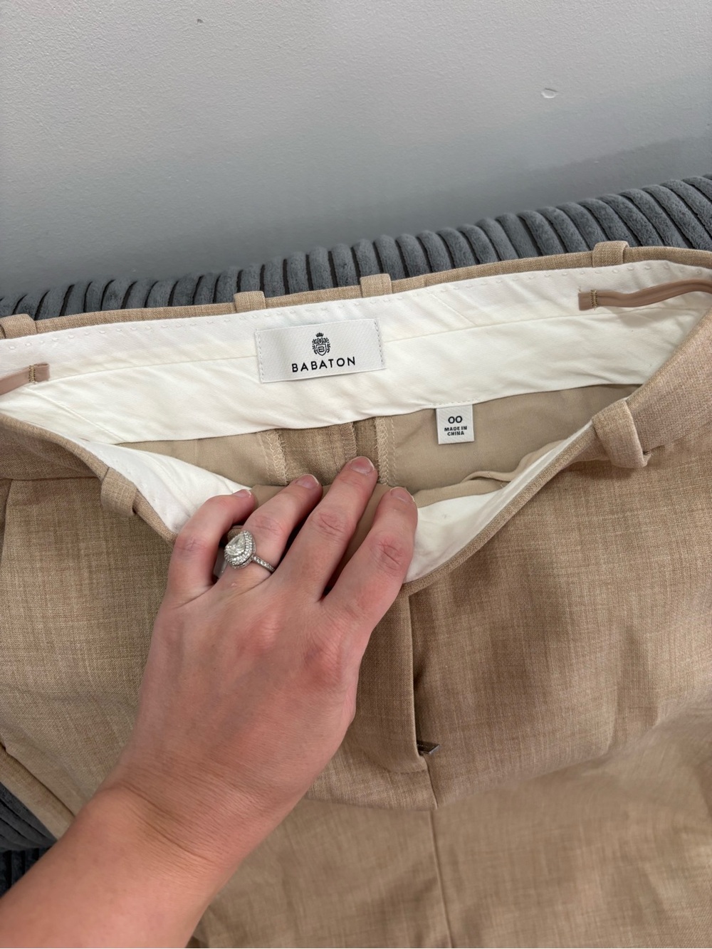 Babaton Beige/Tan skirt